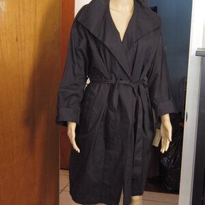 Pure DKNY Belted Long Trench Coat Size P